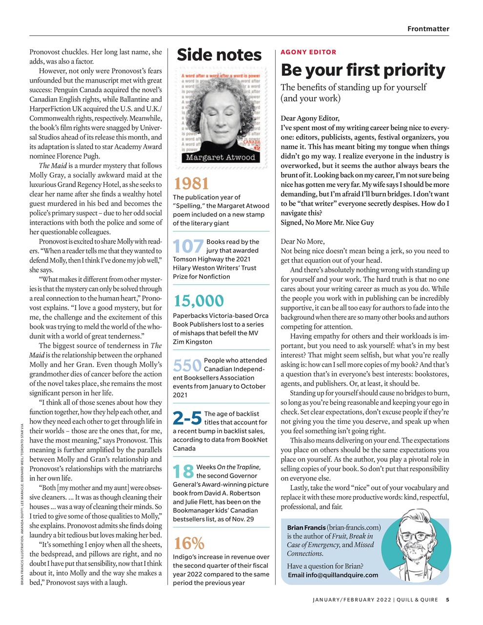 Quill & Quire Preview Pages