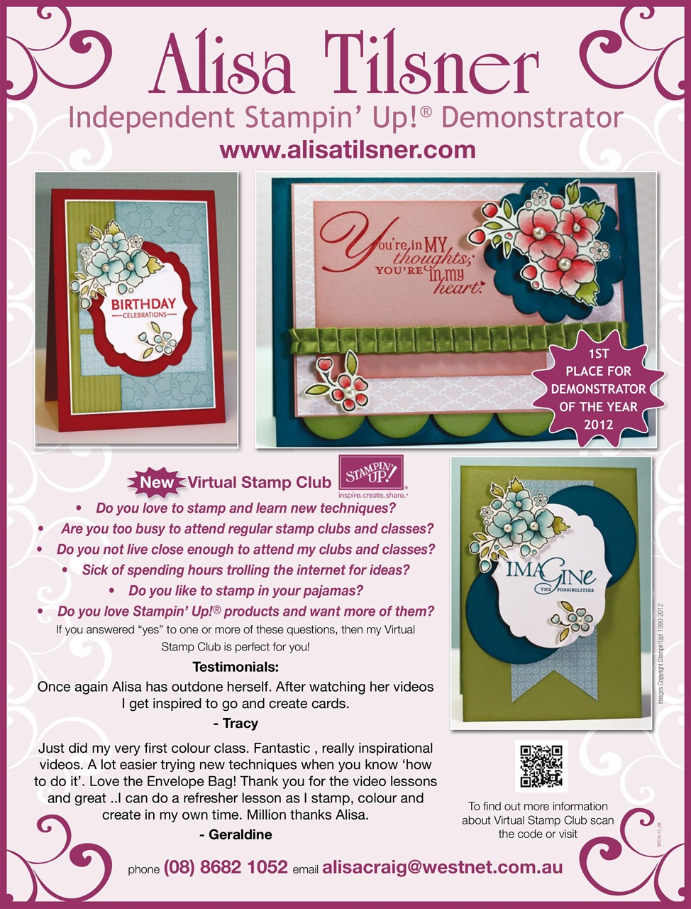 Australian Cardmaking Stamping and Papercraft Preview Pages