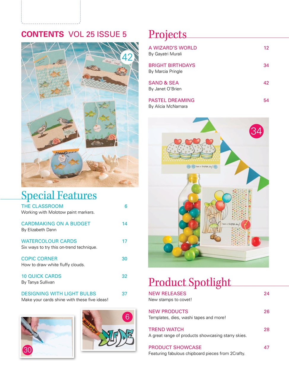 Australian Cardmaking Stamping and Papercraft Preview Pages