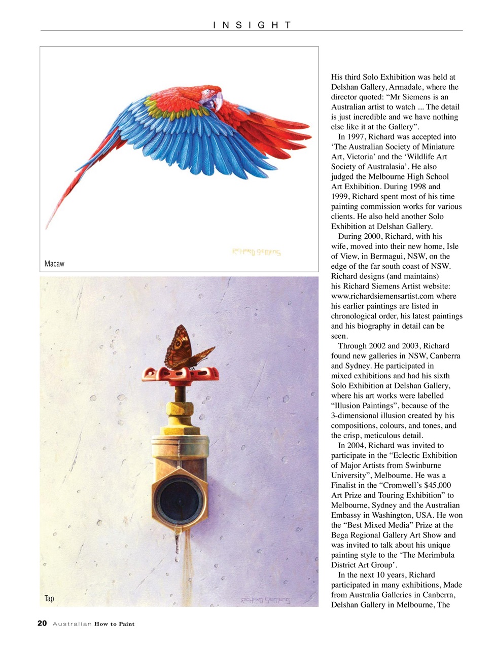 Australian How to Paint Preview Pages