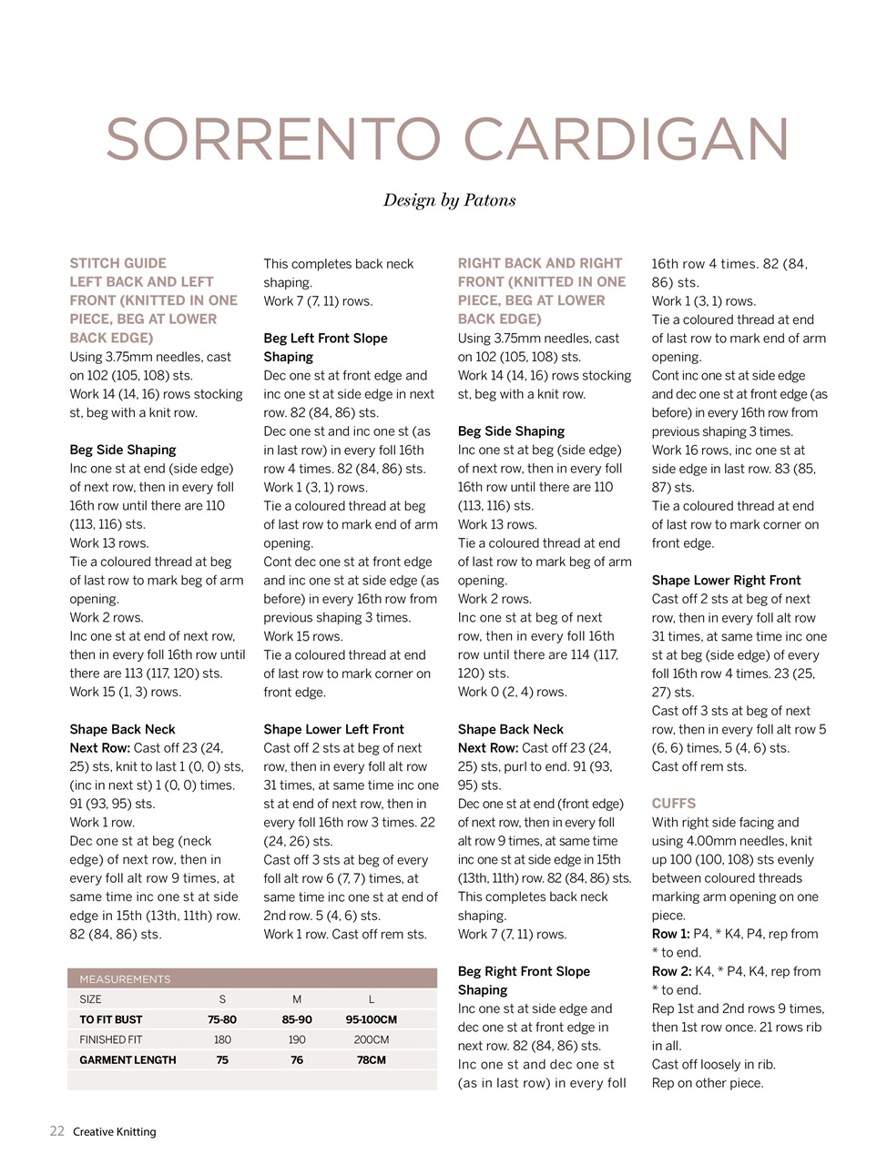 Creative Knitting Preview Pages