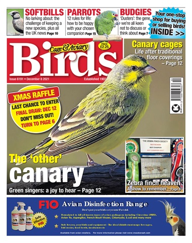 Cage & Aviary Birds issue 08/12/2021