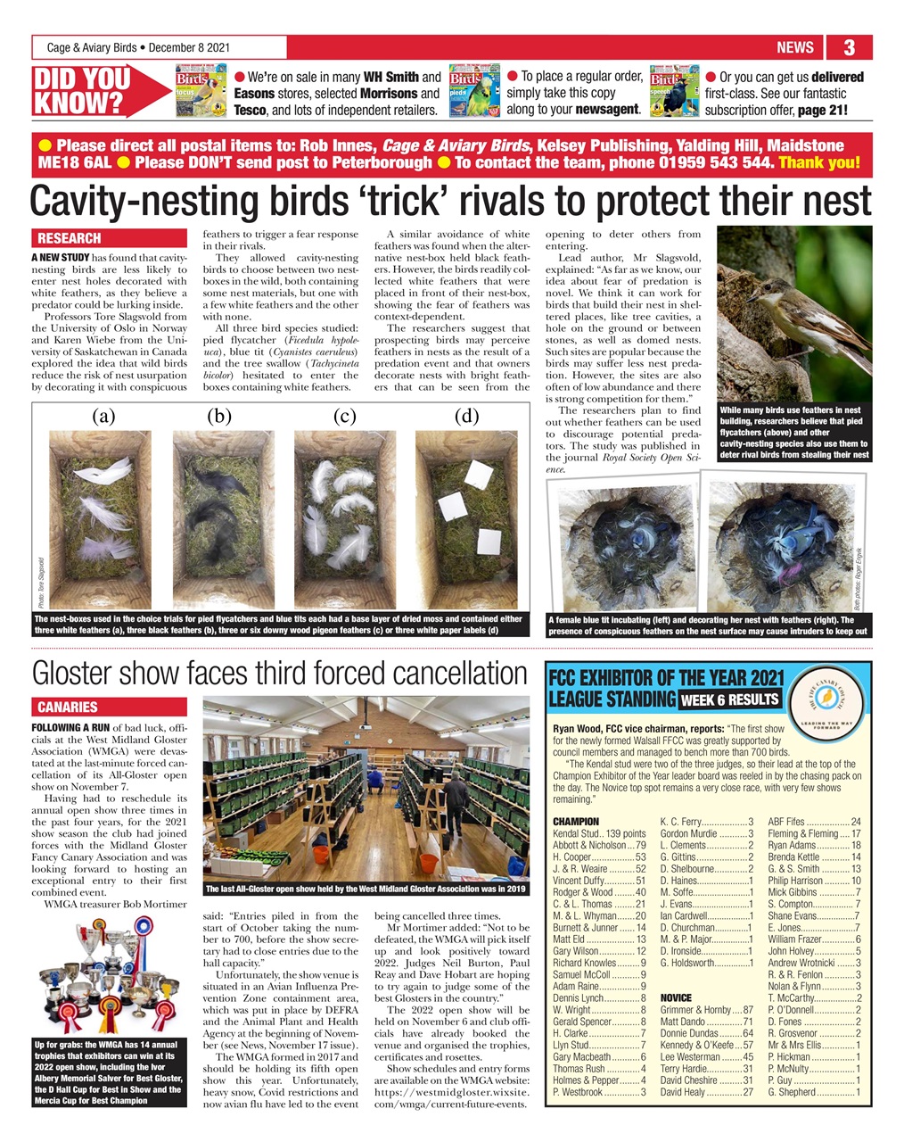 Cage & Aviary Birds Preview Pages
