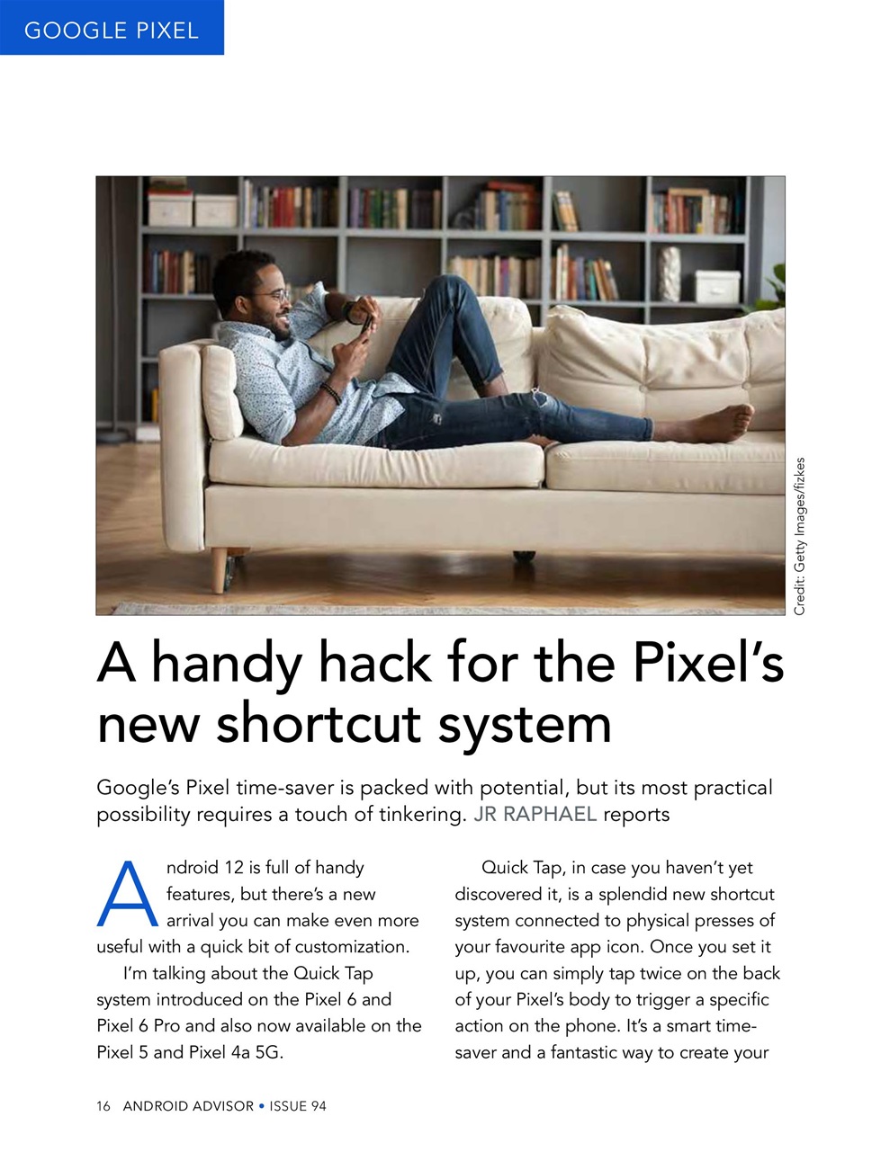 Android Advisor Preview Pages