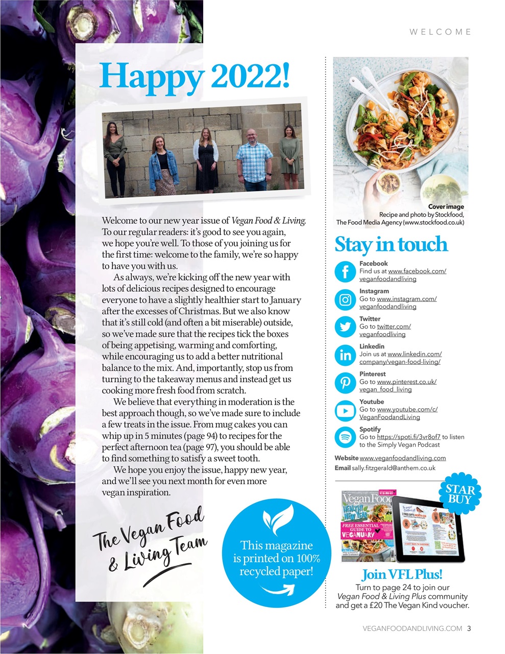 Vegan Food & Living Magazine Preview Pages
