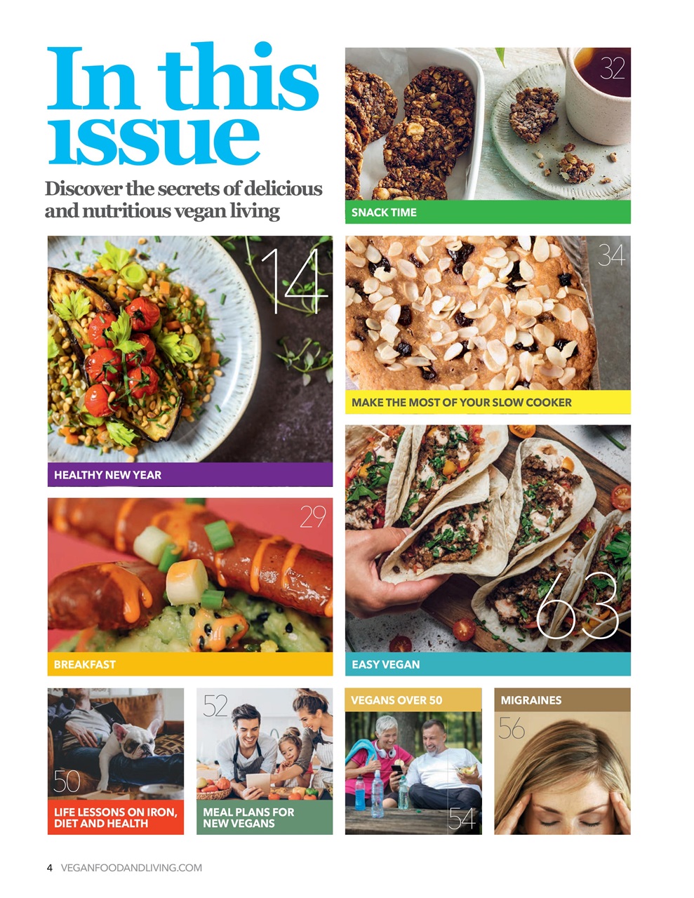 Vegan Food & Living Magazine Preview Pages
