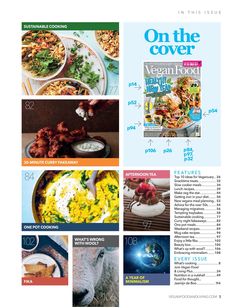 Vegan Food & Living Magazine Preview Pages