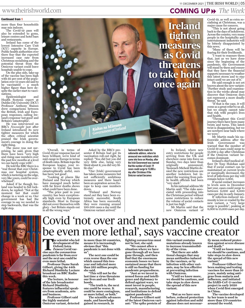 Irish World Preview Pages