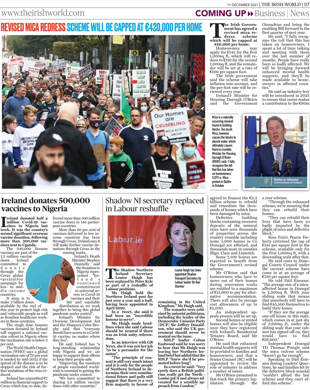 Irish World Preview Pages