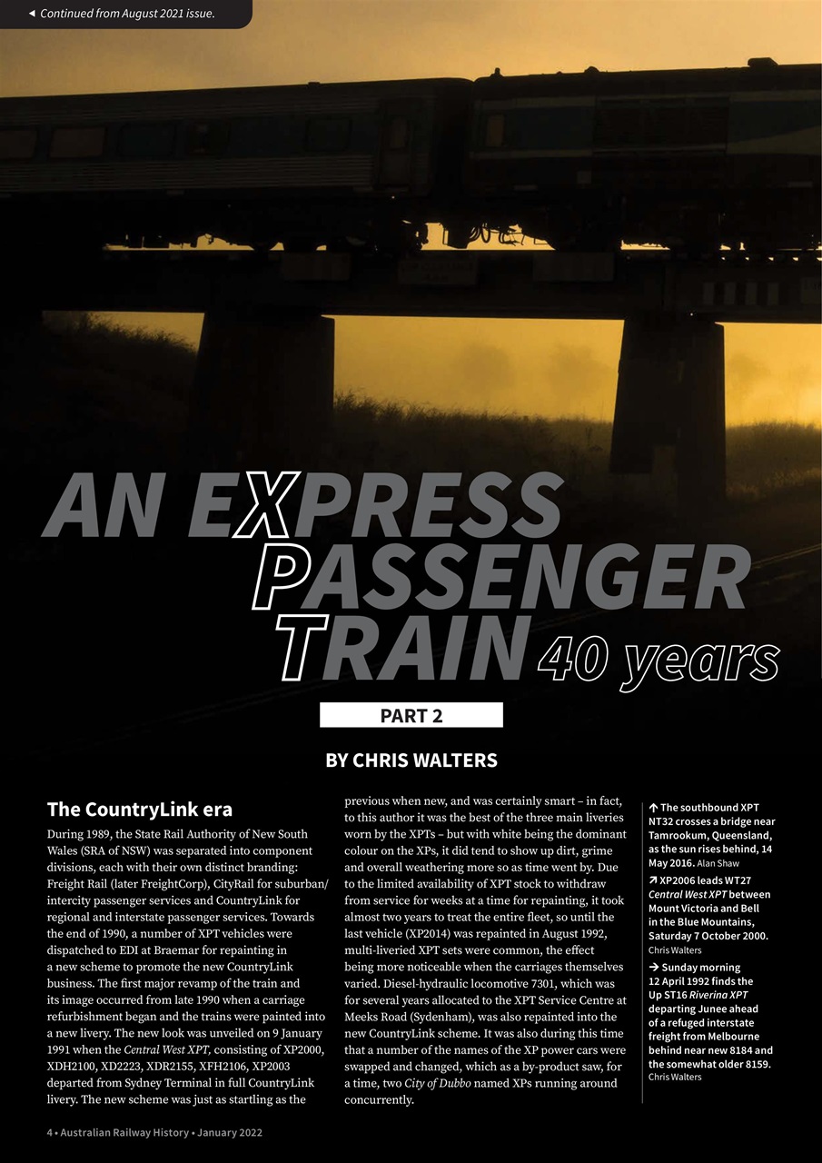 Australian Railway History Preview Pages