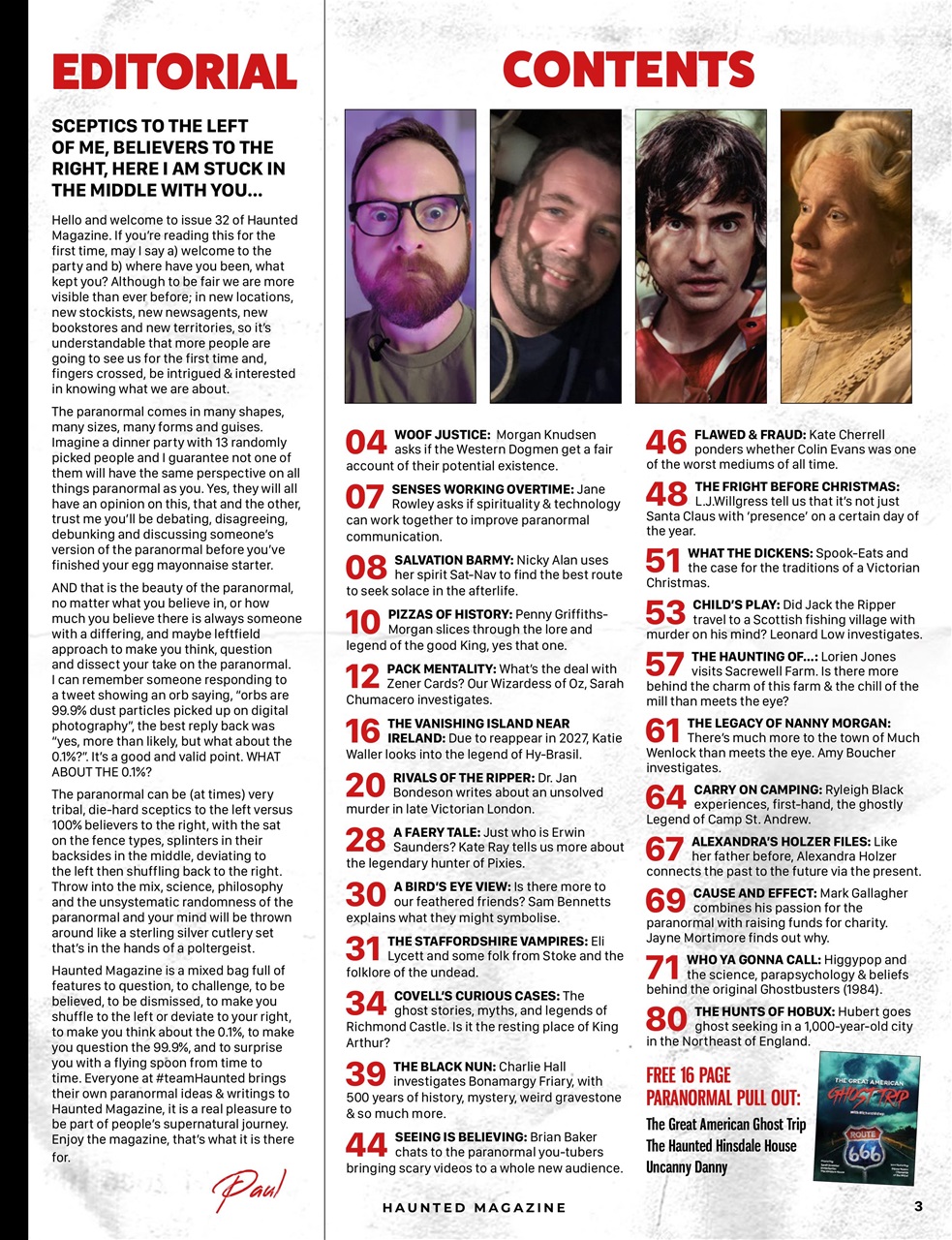 Haunted Magazine Preview Pages