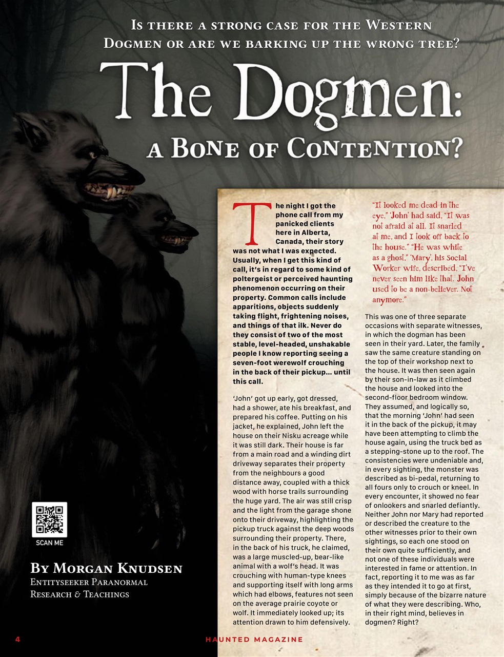 Haunted Magazine Preview Pages