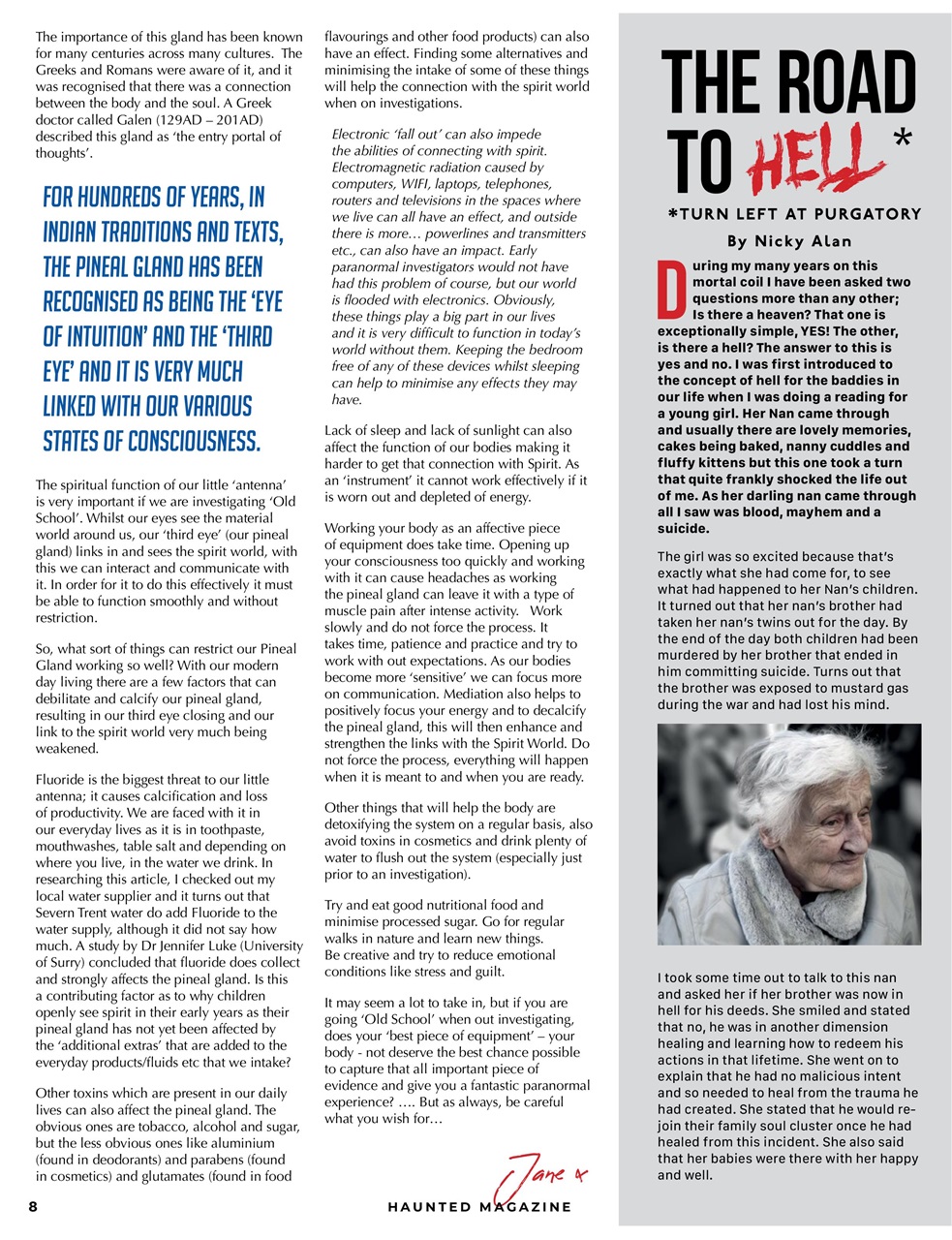 Haunted Magazine Preview Pages