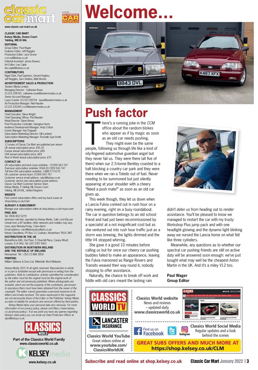 Classic Car Mart Preview Pages