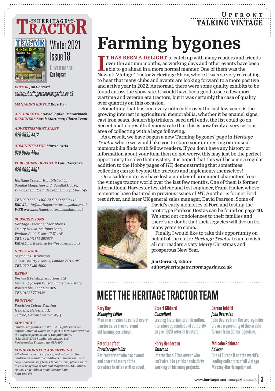 Classic Tractor Preview Pages