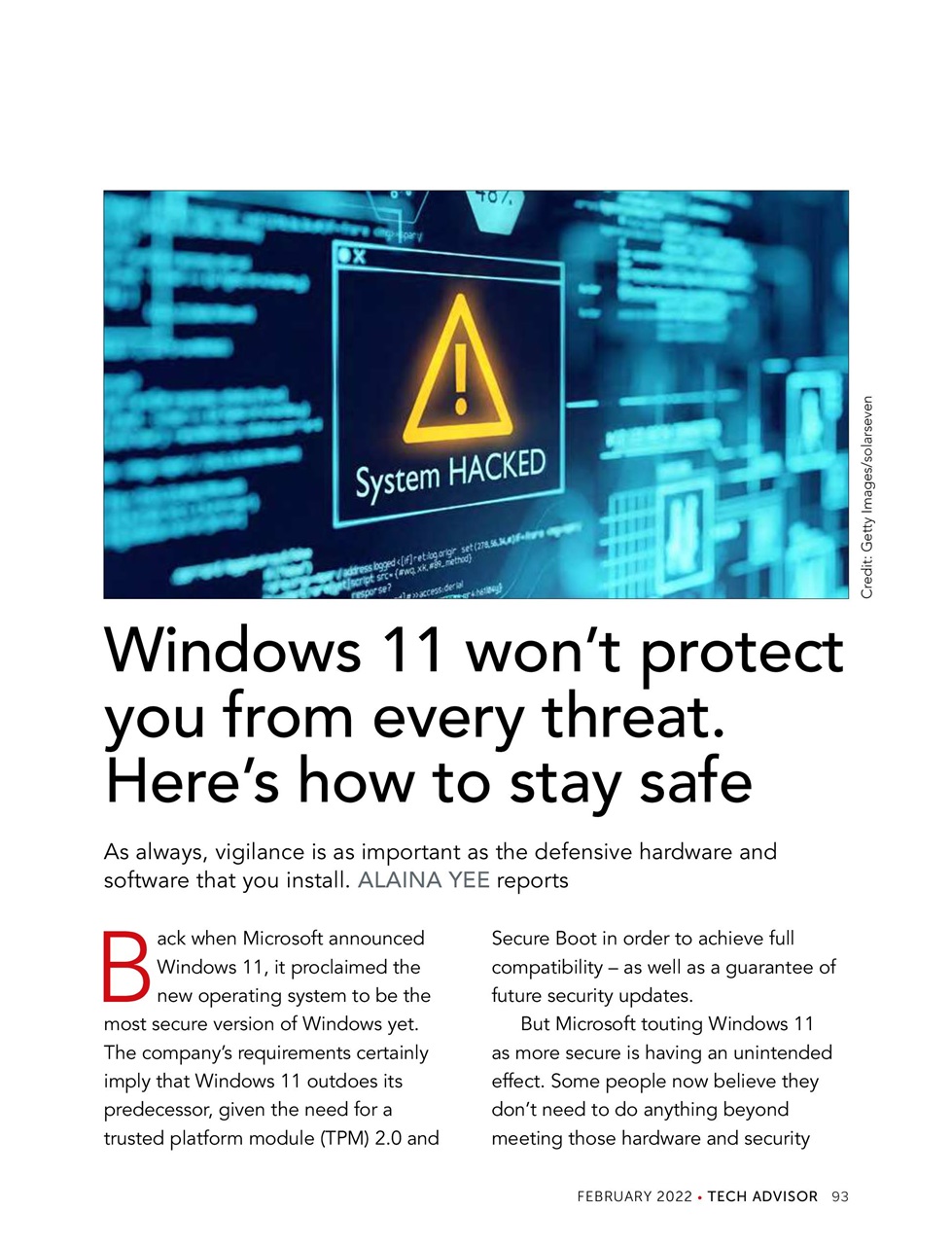 Tech Advisor Preview Pages