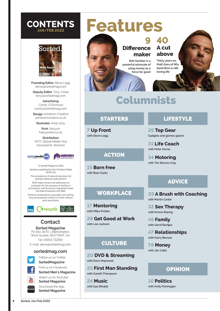 Sorted Magazine – The men's mag with morals Preview Pages