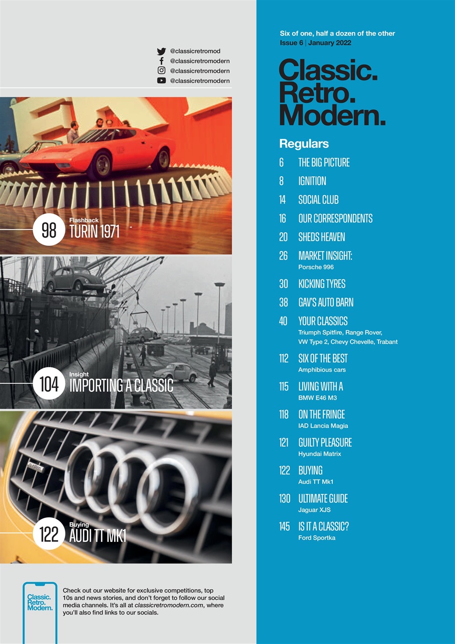 Classic Retro Modern Magazine Preview Pages