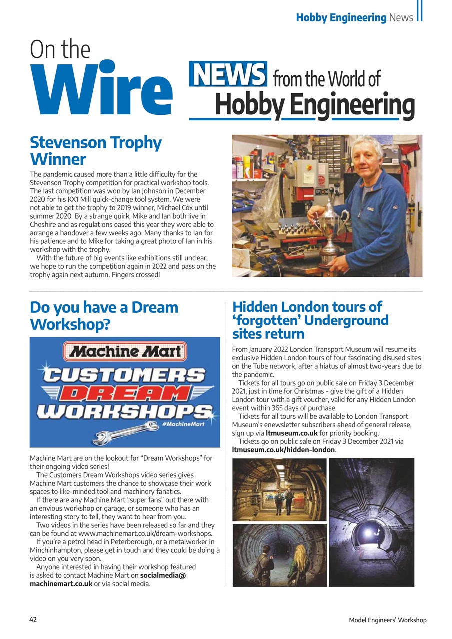 Model Engineer & Workshop Magazine Preview Pages