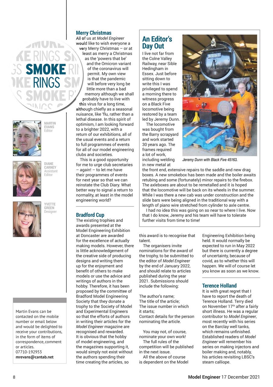 Model Engineer Preview Pages