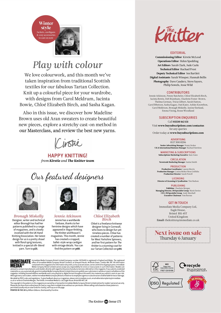 The Knitter Preview Pages