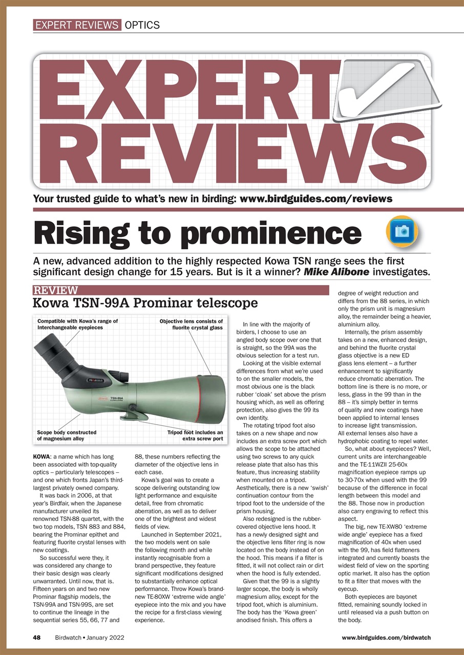 Birdwatch Magazine Preview Pages