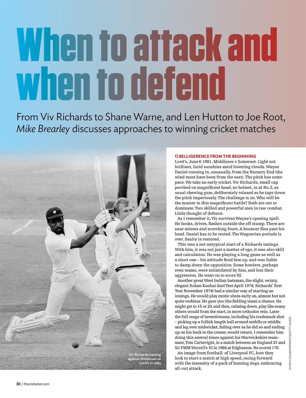 The Cricketer Magazine Preview Pages