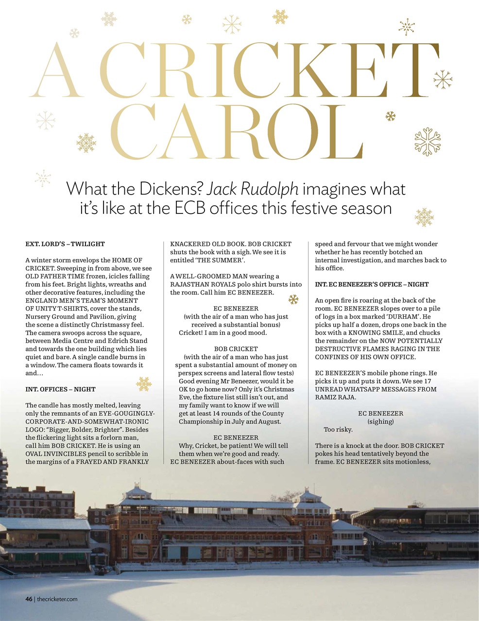 The Cricketer Magazine Preview Pages