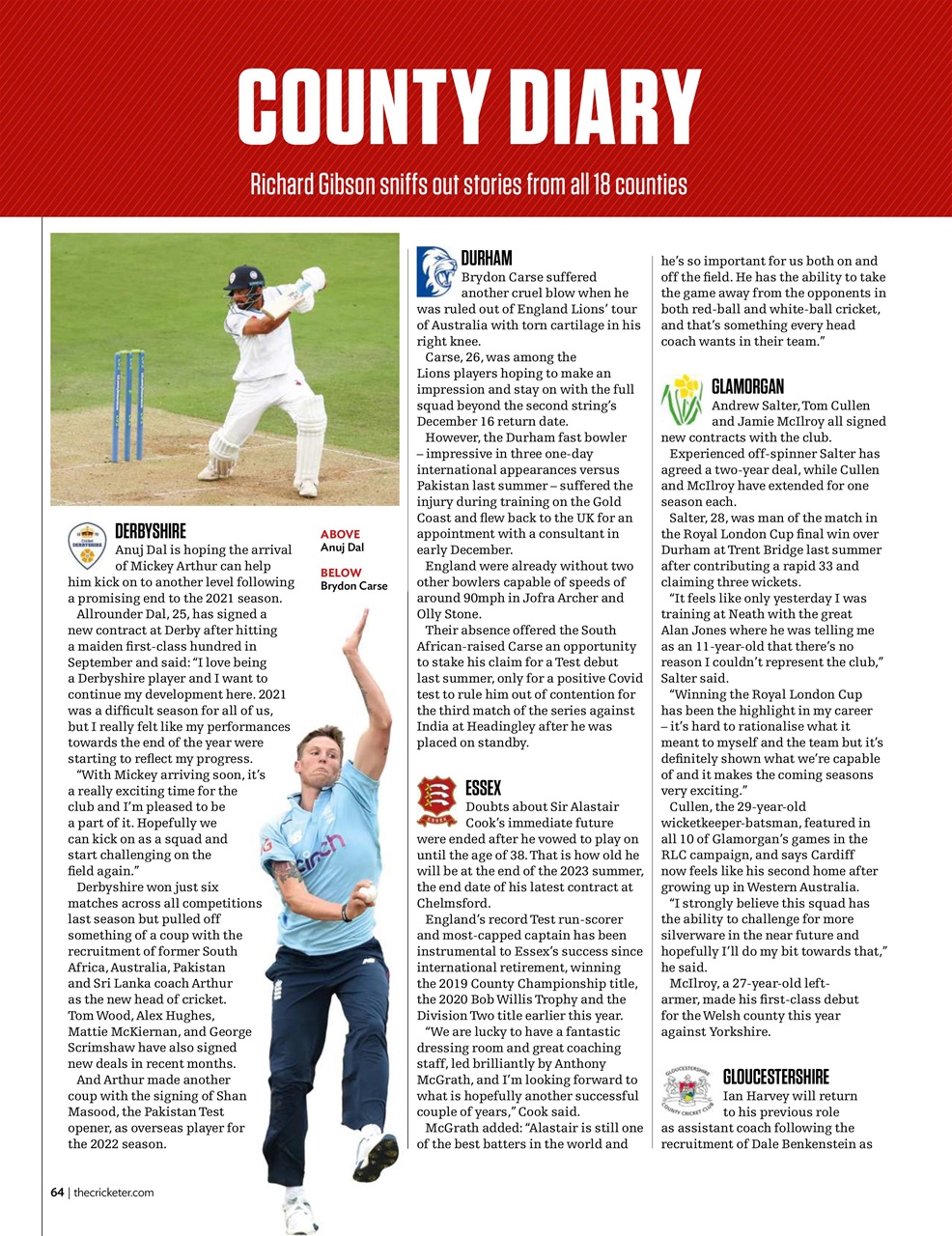 The Cricketer Magazine Preview Pages