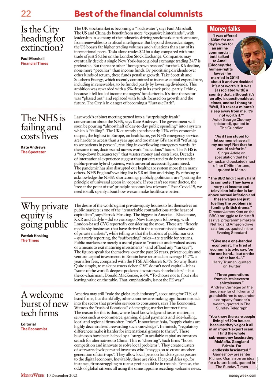 MoneyWeek Preview Pages