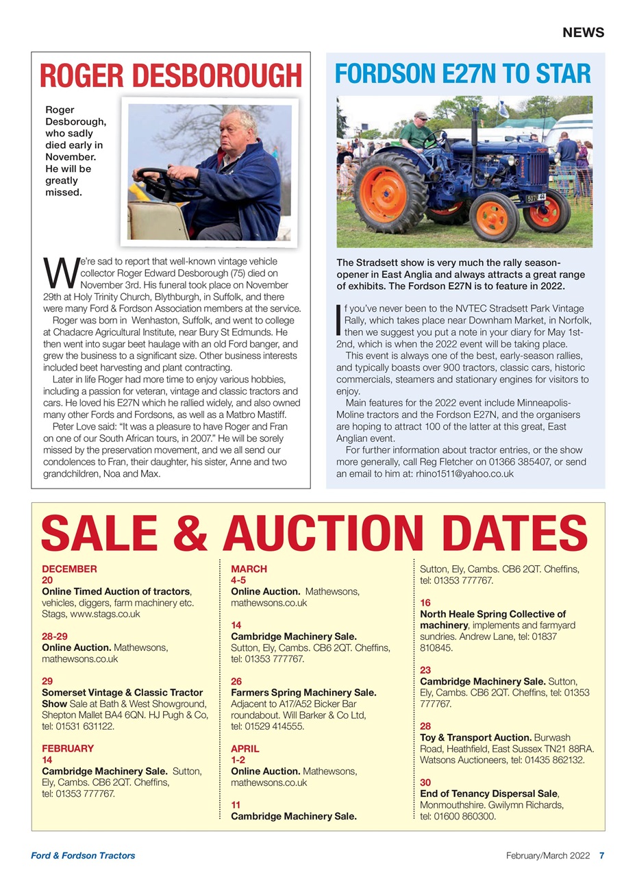 Ford & Fordson Preview Pages