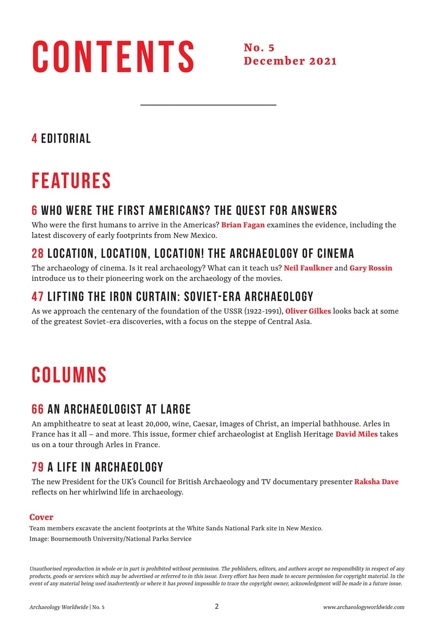 Archaeology Worldwide Preview Pages