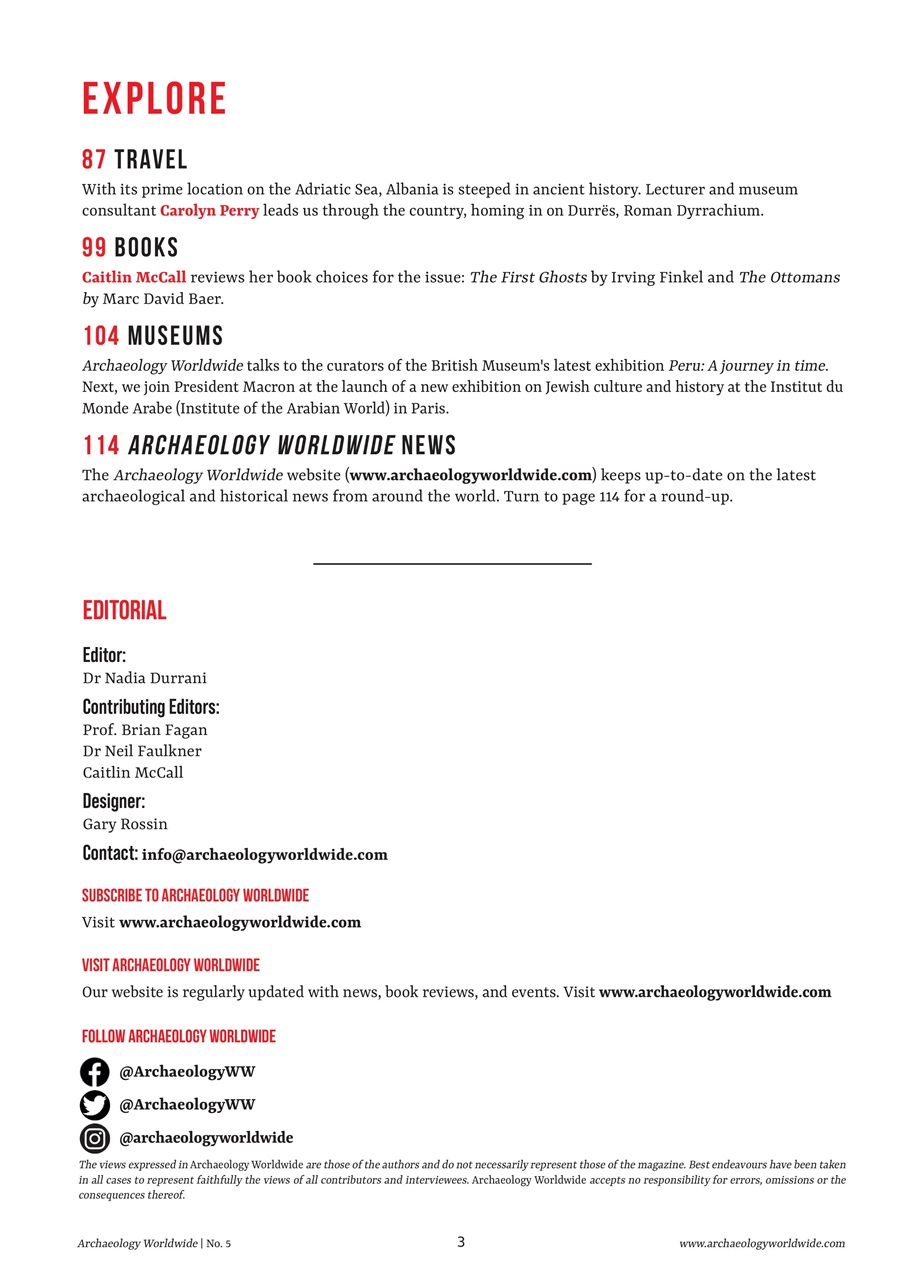 Archaeology Worldwide Preview Pages