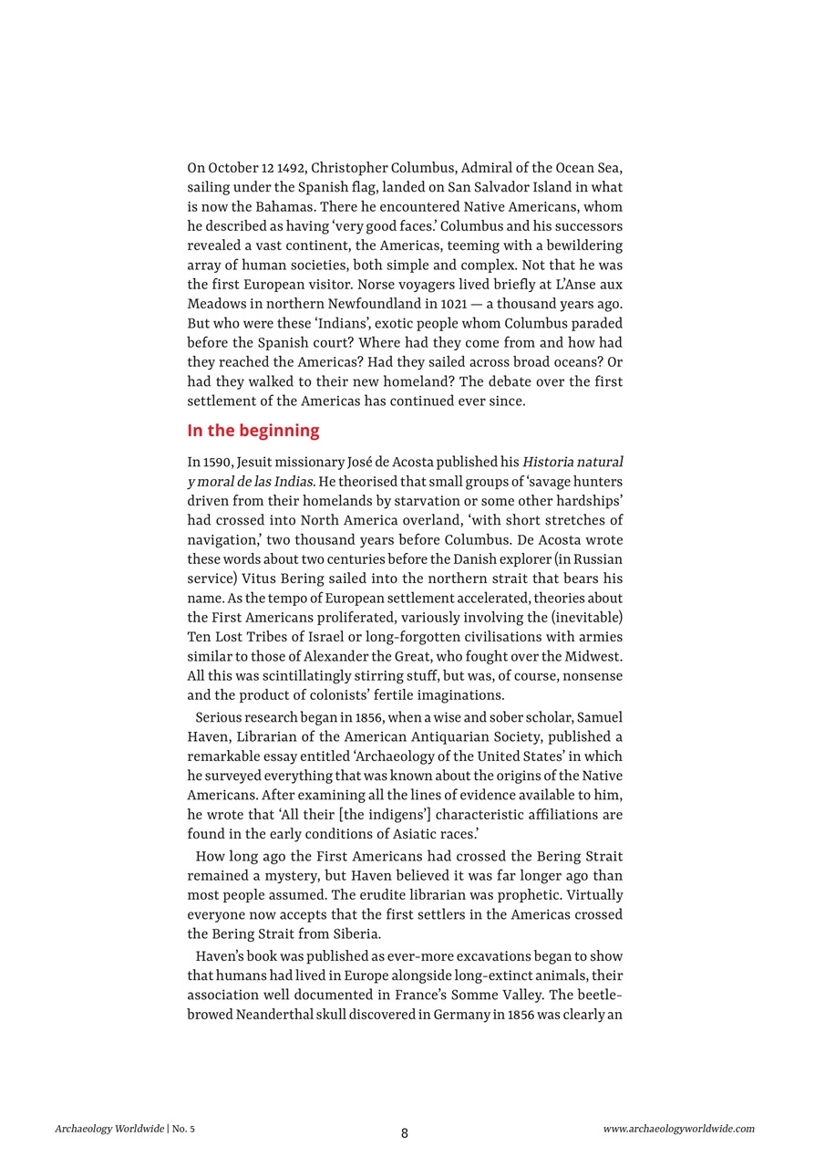 Archaeology Worldwide Preview Pages