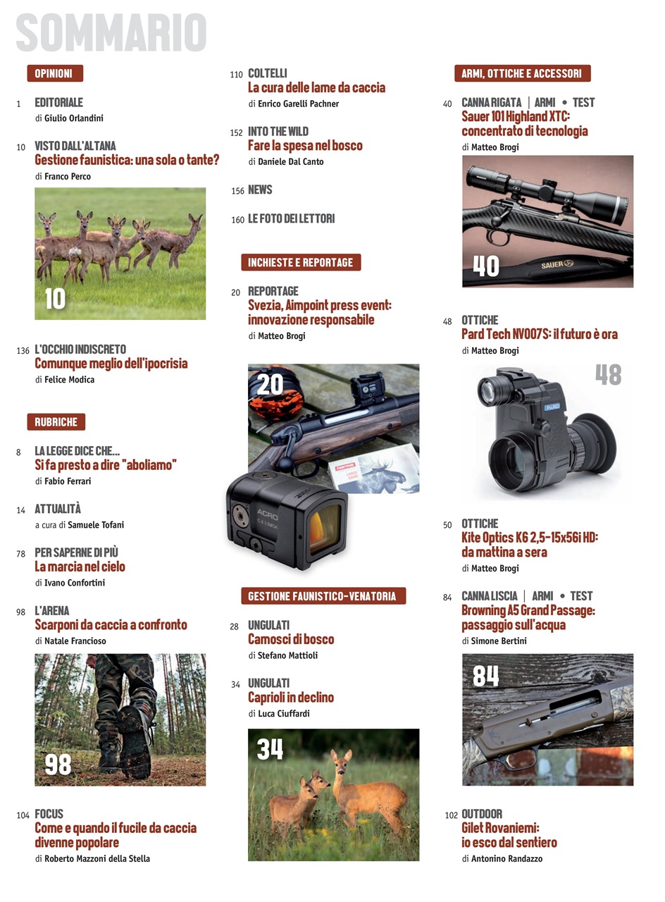 Caccia Magazine Preview Pages