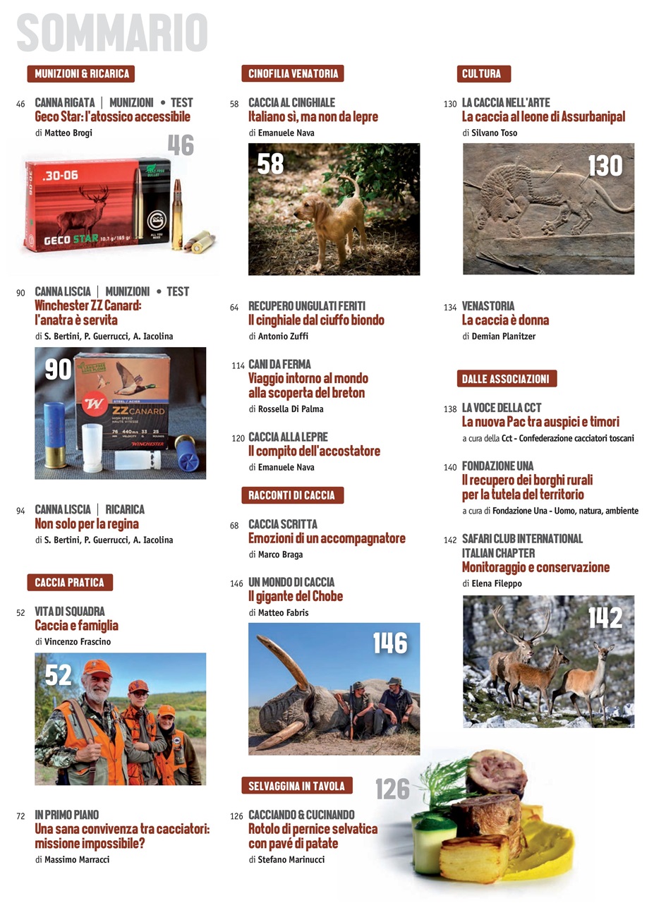 Caccia Magazine Preview Pages