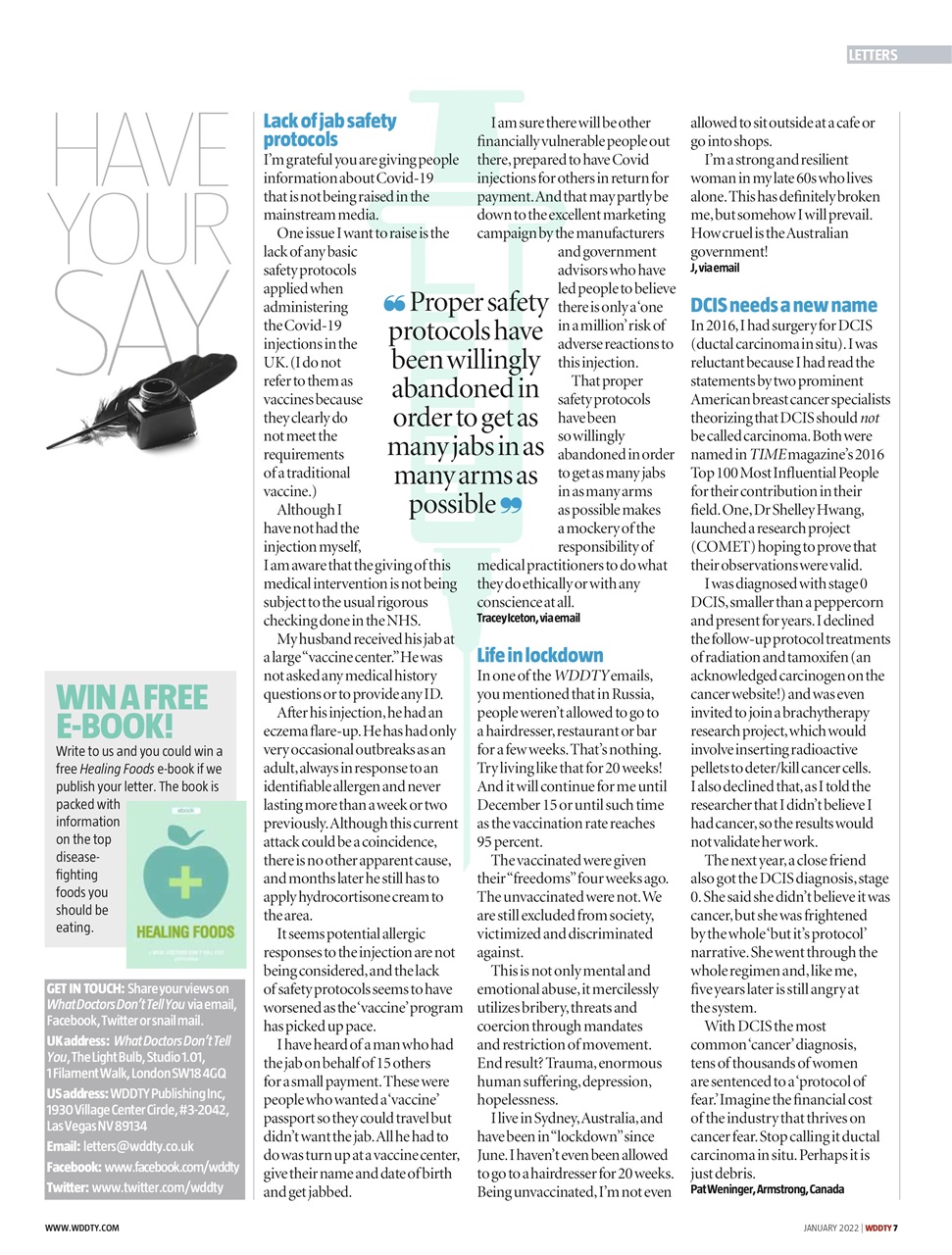 What Doctors Don't Tell You Preview Pages