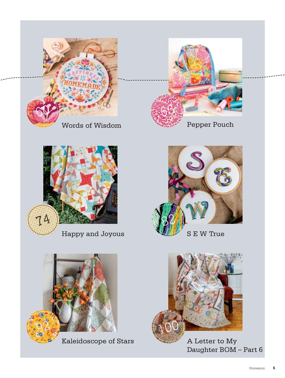 Homespun Preview Pages