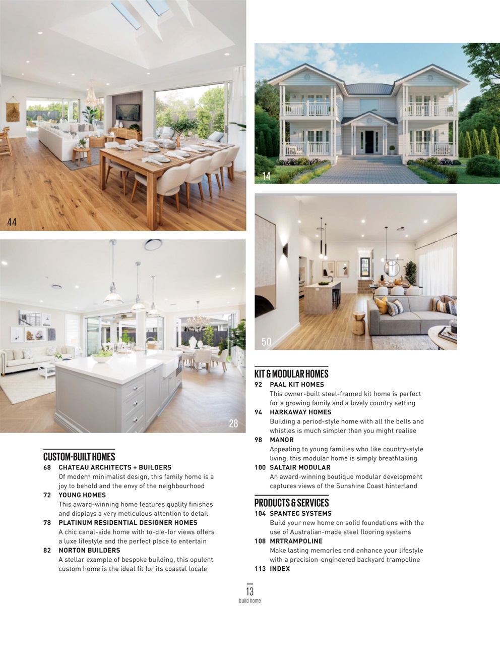 Build Home Preview Pages