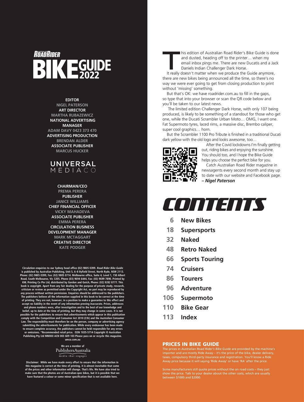 Road Rider Bike Guide Preview Pages