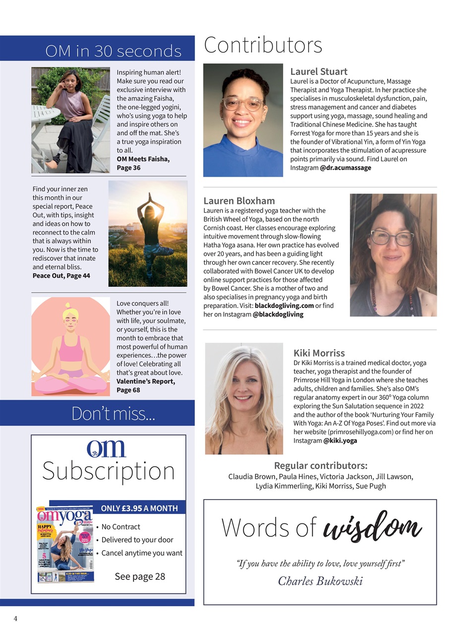 OM Yoga Magazine Preview Pages