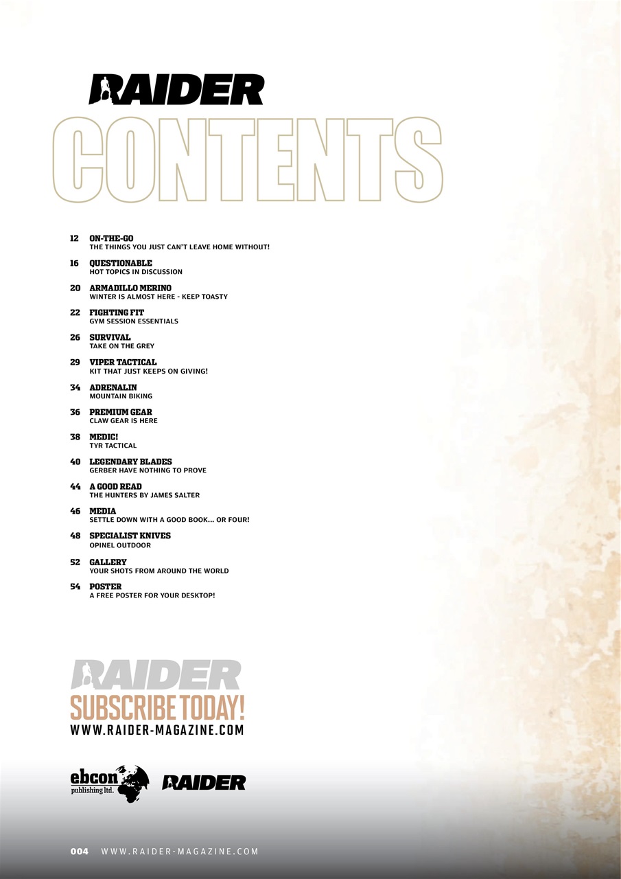 Raider Preview Pages