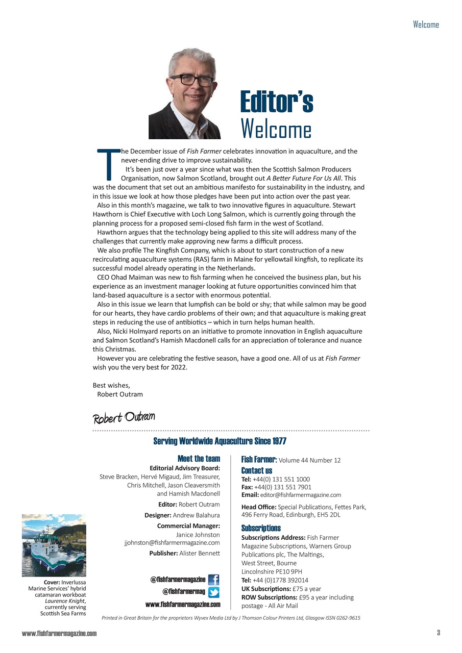 Fish Farmer Magazine Preview Pages