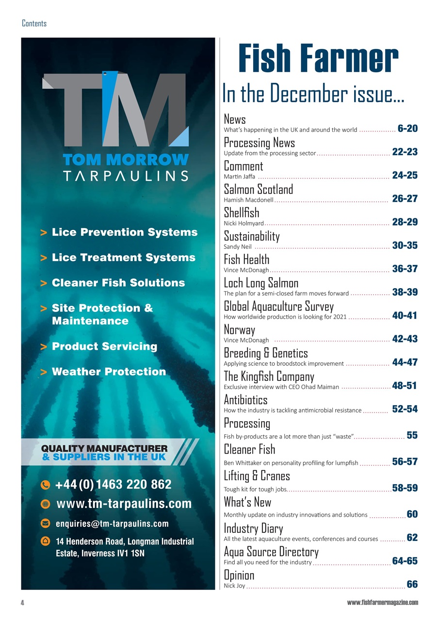 Fish Farmer Magazine Preview Pages