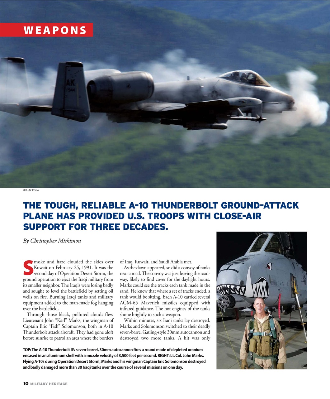 Military Heritage Preview Pages