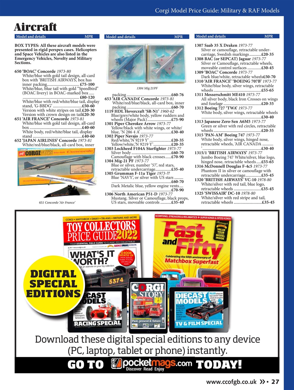 Diecast Collector Preview Pages