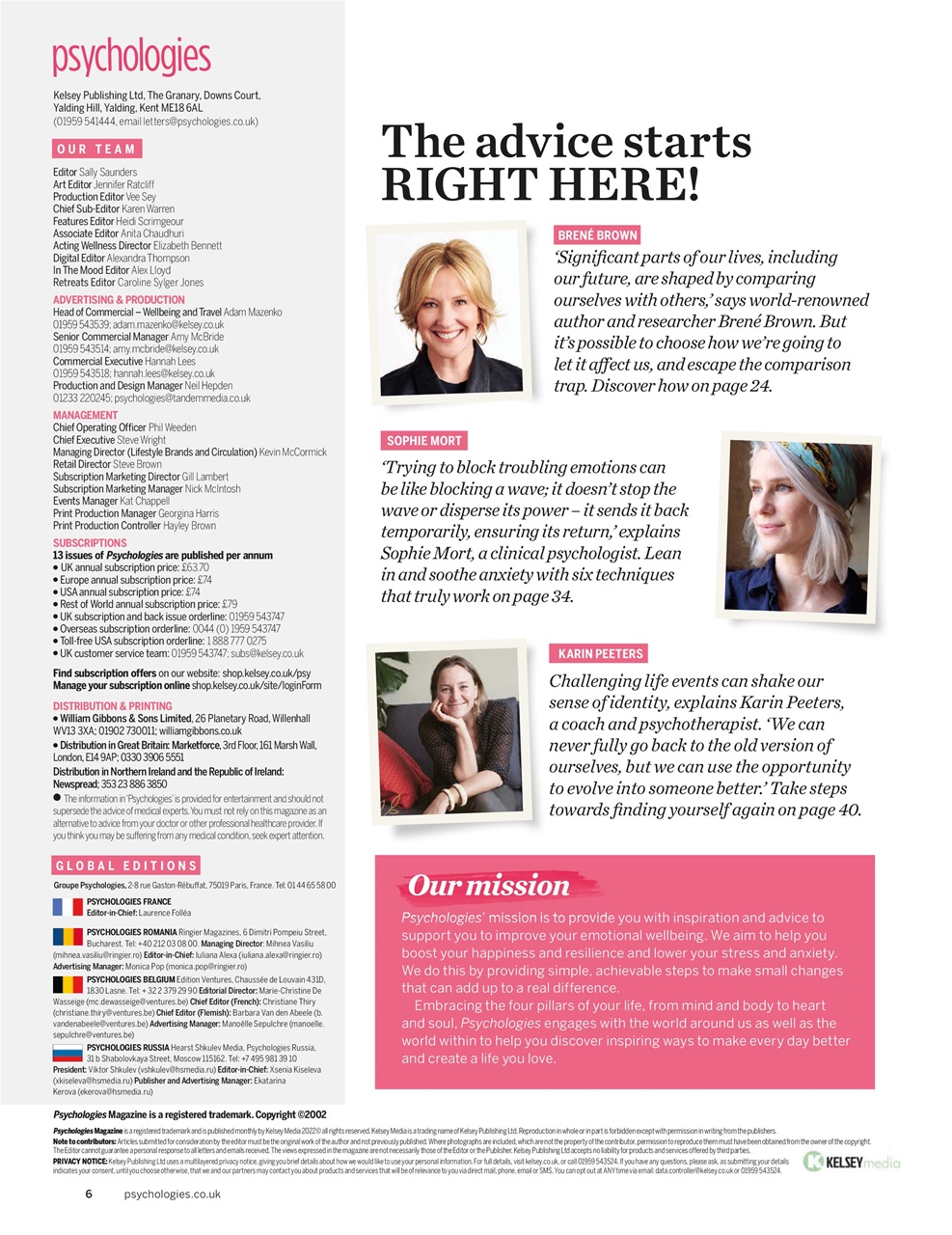 Psychologies Preview Pages
