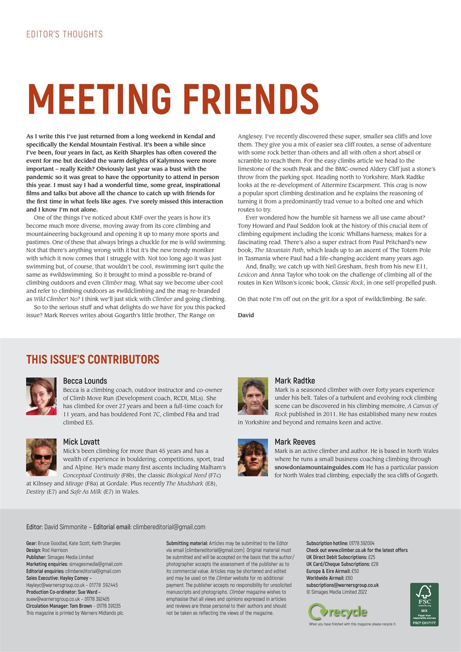 Climber Preview Pages