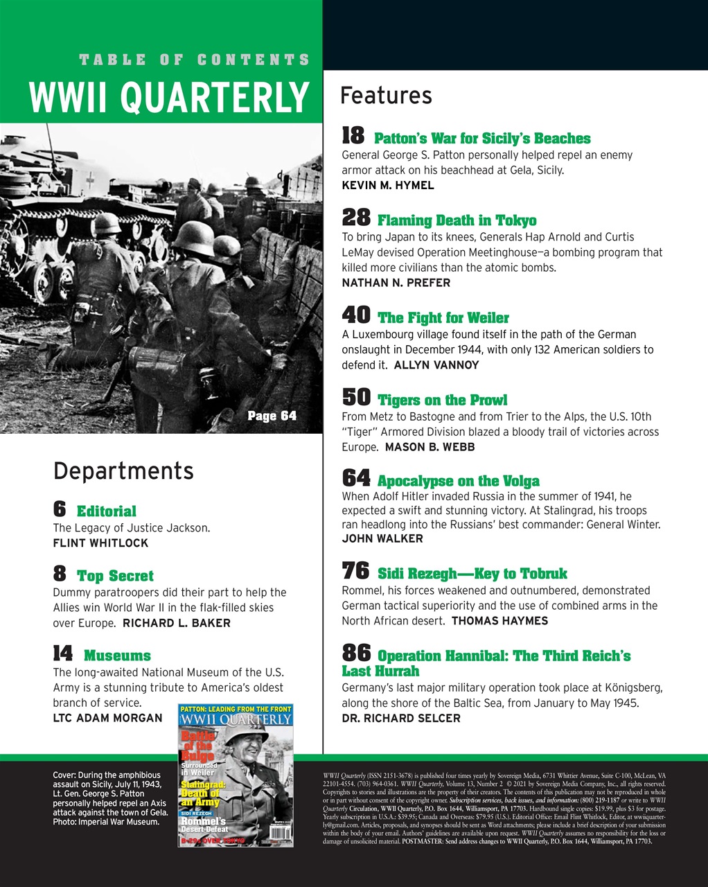 WWII Quarterly Preview Pages