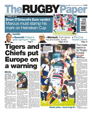 The Rugby Paper issue 12 Dec 2021